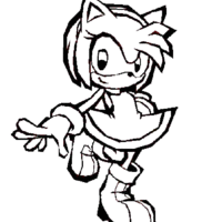 Desenho de Amy do Sonic para colorir - Tudodesenhos