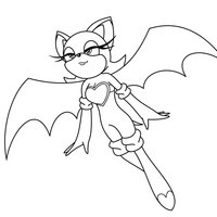 Desenho de Asas de Rouge the Bat para colorir