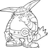 Desenho de Big the Cat para colorir