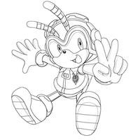 Desenho de Charmy feliz para colorir