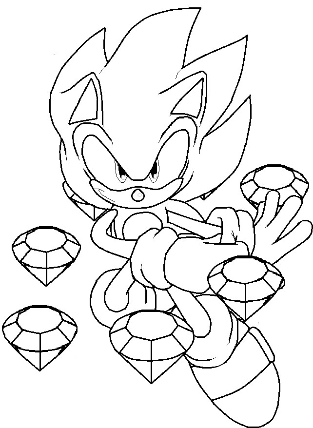 Desenho de Dark Sonic para colorir Tudodesenhos