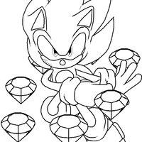 Desenho de Dark Sonic para colorir