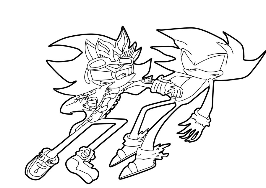 Desenho De Dark Sonic Levando Soco Para Colorir Tudodesenhos