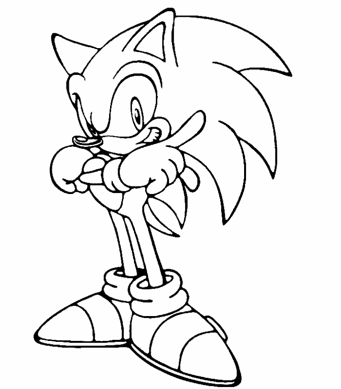 Desenho de Jogo Sonic Sega para colorir - Tudodesenhos