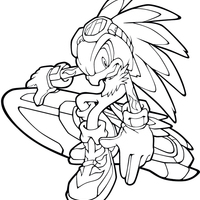 Desenho de Jet the Hawk para colorir