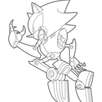 Desenho de Jogo Metal Sonic para colorir
