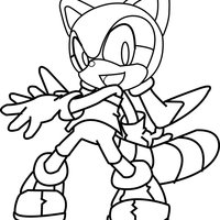 Desenho de Marine do Sonic para colorir