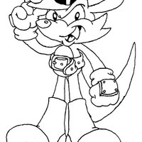 Desenho de Nack the Weasel de Sonic para colorir
