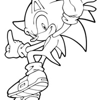 Desenho de Power Sonic para colorir