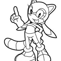 Desenho de Ray Sonic para colorir