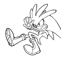 Desenho de Silver the Hedgehog para colorir
