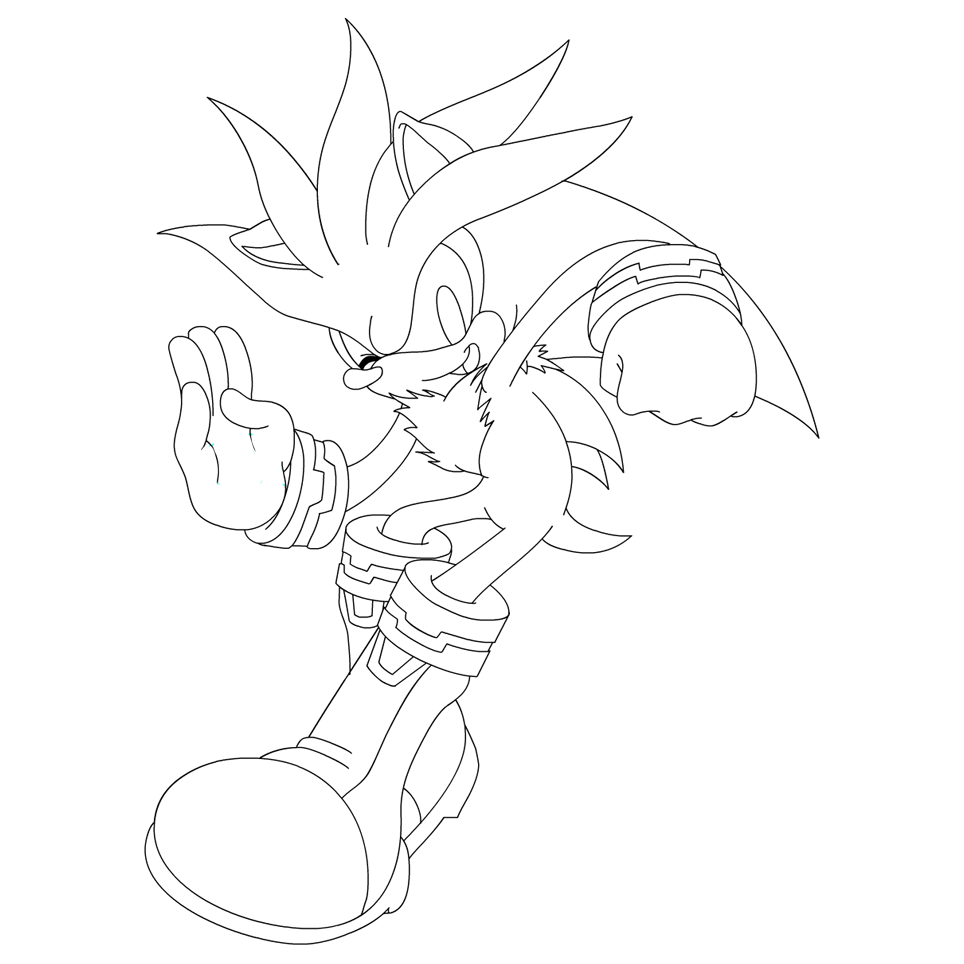 Desenho de Silver Sonic para colorir - Tudodesenhos