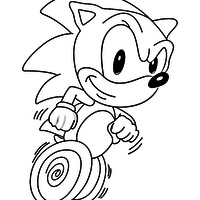 Desenho de Sonic the Hedgehog para colorir