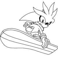 Desenho de Sonic X para colorir