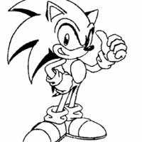 Desenho de Jogo Sonic para colorir