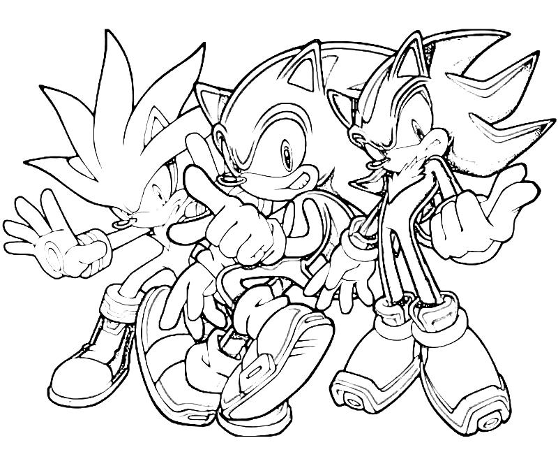 Desenho de Super Sonic personagem para colorir - Tudodesenhos