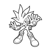 Desenho de Super Sonic para colorir