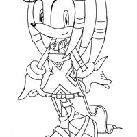 Desenho de Tikal do Sonic para colorir