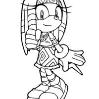 Desenho de Tikal para colorir