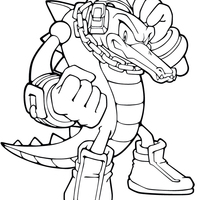 Desenho de Vector the Crocodile para colorir
