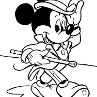 Desenho de Mickey mágico para colorir