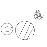 Desenho de Bolas de gude para colorir