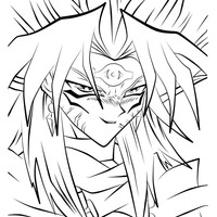 Desenho de Ryo Bakura de Yu-Gi-Oh para colorir