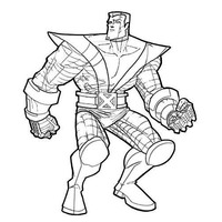 Desenho de Colossus de X-Men para colorir