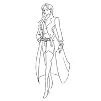 Desenho de Emma Frost de X-Men para colorir