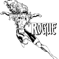 Desenho de Rogue de X-Men para colorir