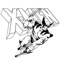 Desenho de Wolverine de X-Men para colorir