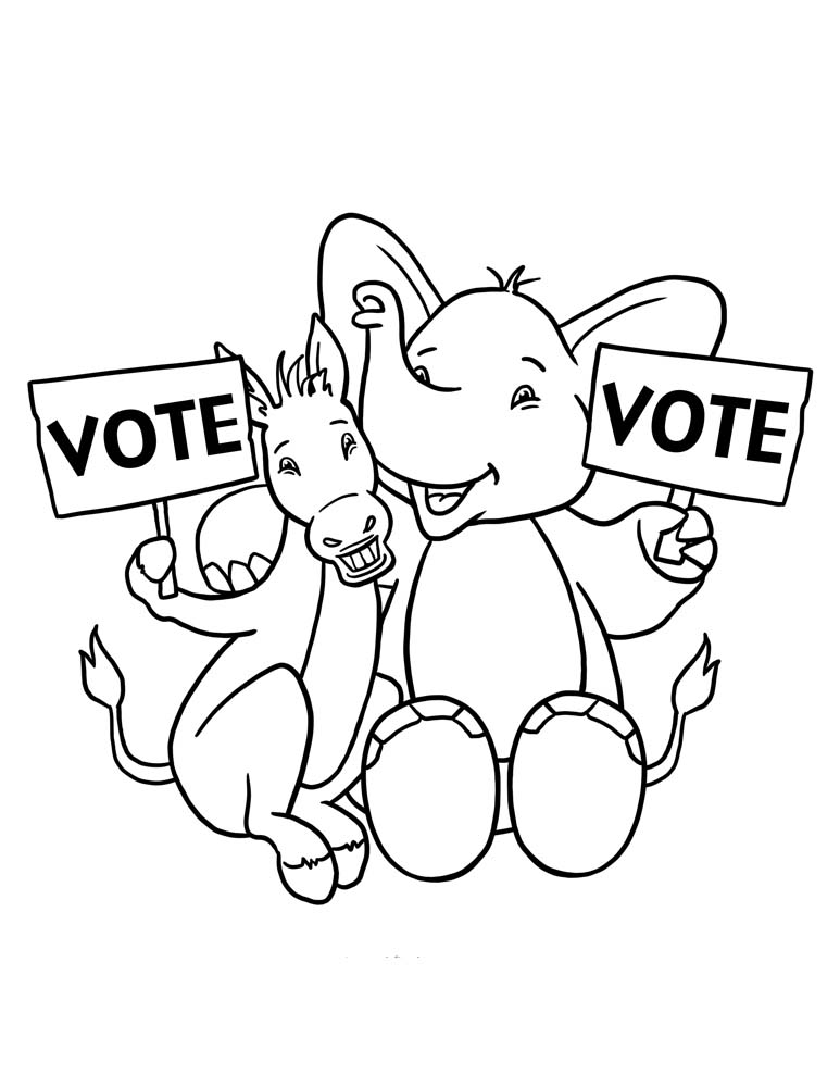 Desenho de Voto eletrônico para colorir - Tudodesenhos