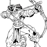 Desenho de Gavião Arqueiro de Marvel para colorir