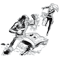 Desenho de Soldado Invernal super-herói Marvel para colorir