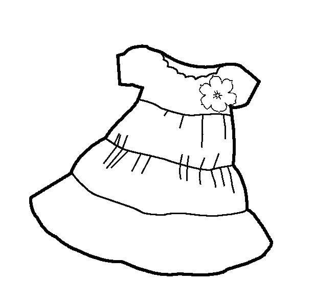 Desenhos de Boneca Para Colorir - Lindas e Fofas Com Vestidinhos