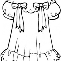 Desenho de Vestido de bebê para colorir