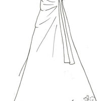 Desenho de Vestido de formatura para colorir