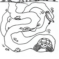 Desenho de Toca de animais para colorir