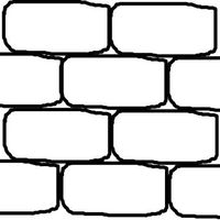 Desenho de Parede de tijolos para colorir