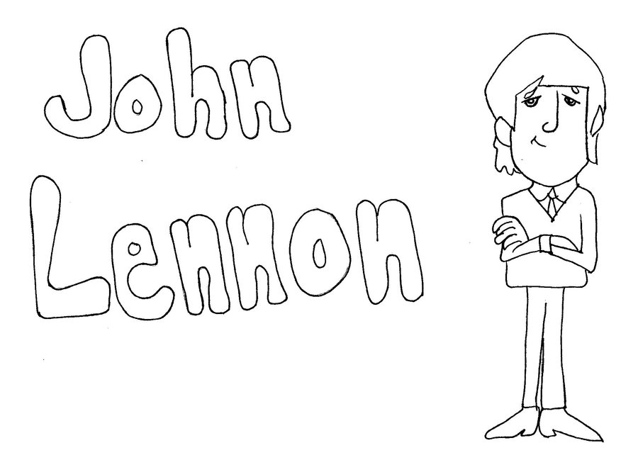 John lennon caricatura