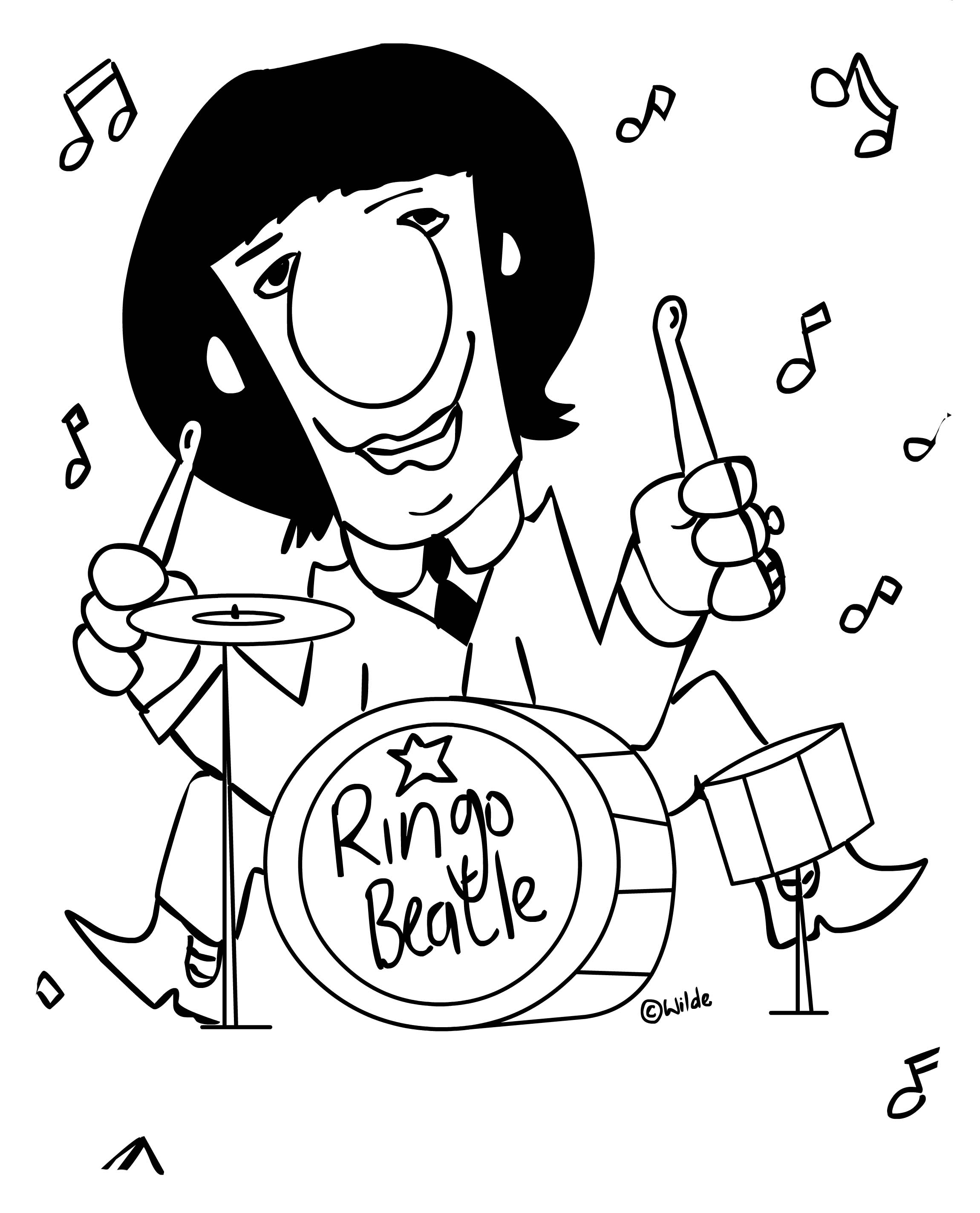 Ringo star caricatura