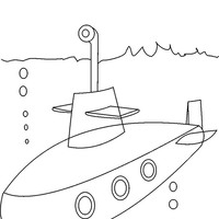 Desenho de Visor do submariono para colorir