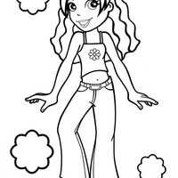 Desenho de Boneca de Polly Pocket para colorir