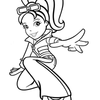 Desenho de Polly Pocket linda para colorir