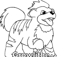 Desenho de Growlithe para colorir