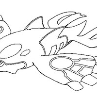 Desenho de Kyogre Pokemon para colorir