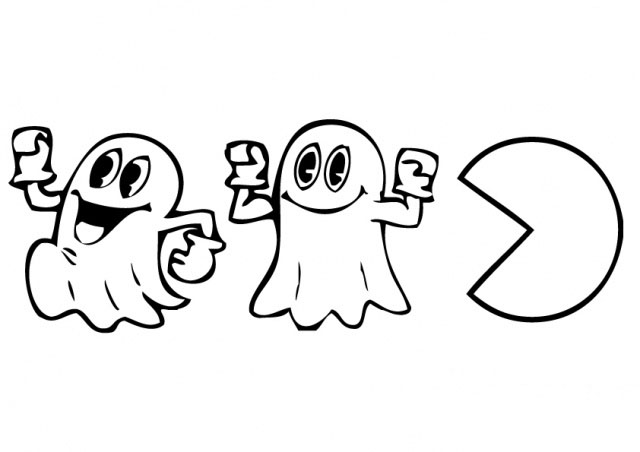 Desenhos de Jogo Pacman 4 para Colorir e Imprimir 