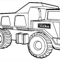Desenho de Caminhão de recolhida de entulhos para colorir