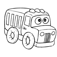 Desenho de Caminhão infantil para colorir