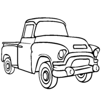 Desenho de Caminhonete Pickup para colorir